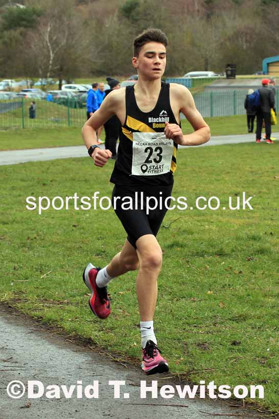 Senior Men and Veterans (Over 40s), 2023 NECAA Royal Signals Relays, Hetton le Hole, County Durham. Photo: David T. Hewitson/Sports for All Pics